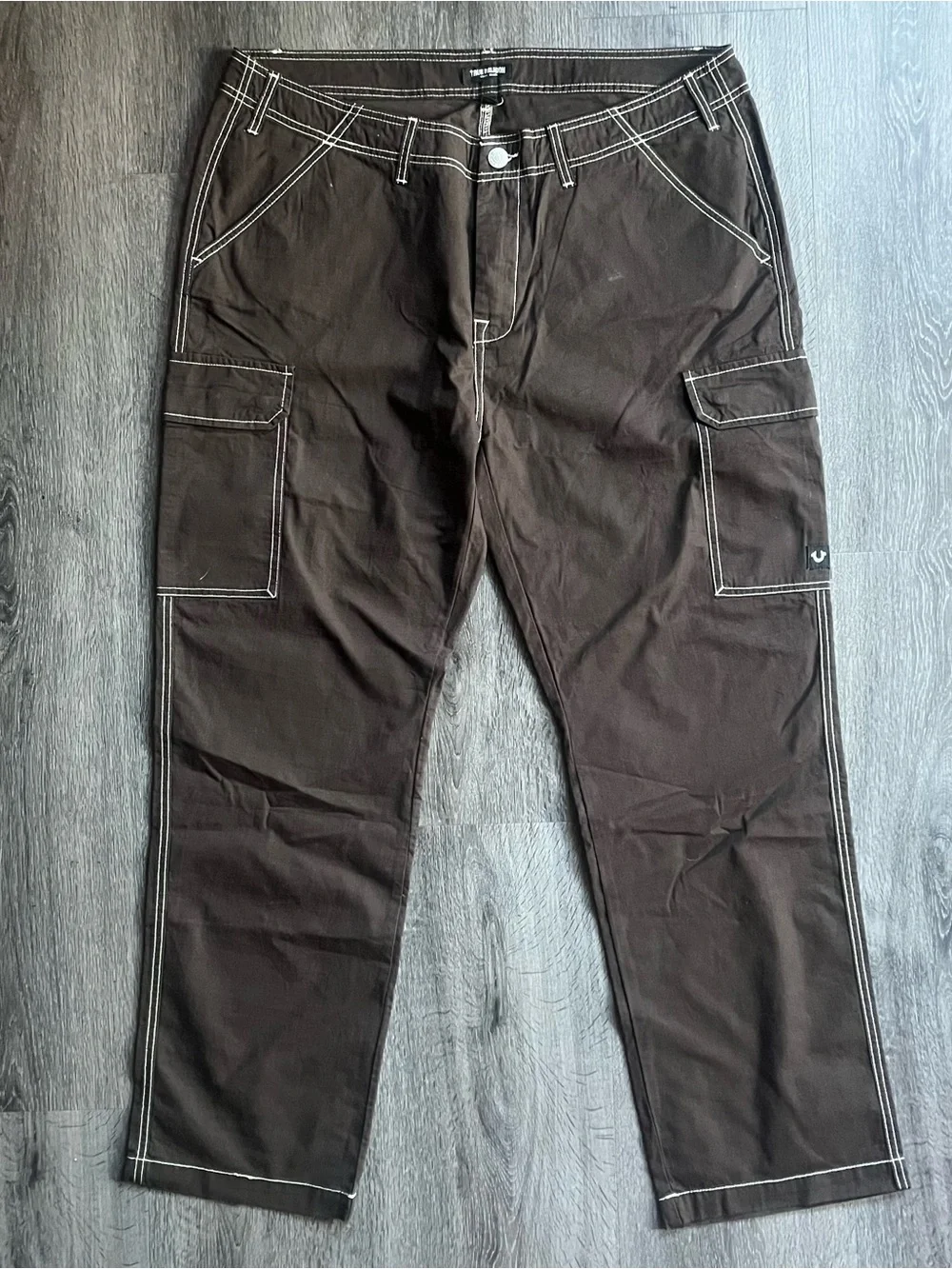 ★ True Religion Brown Ripstop Cargo Pants ★